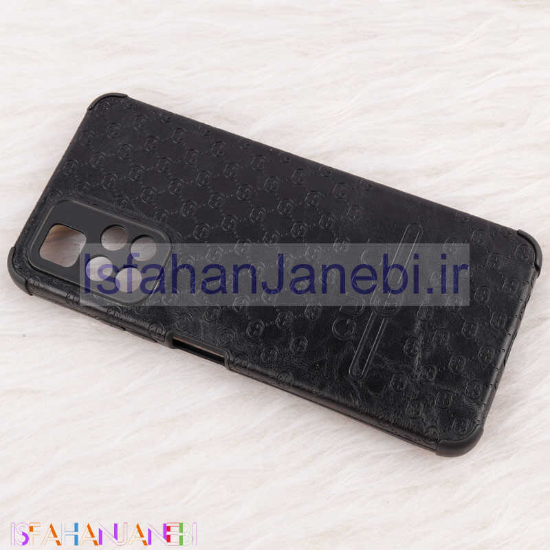 اصفهان جانبی-قاب چرمی Epimax طرح Gucci محافظ لنزدار Xiaomi Redmi Note 11T / Poco M4 Pro