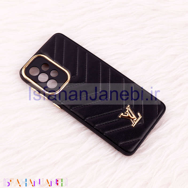 اصفهان جانبی-قاب پافر چرمی لوزی محافظ لنزدار Samsung Galaxy A33 5G