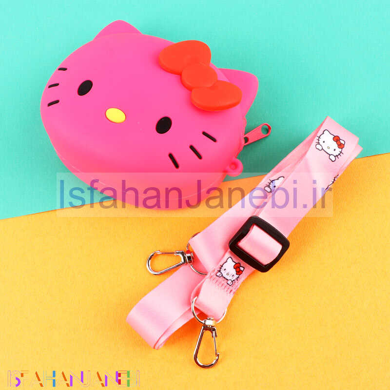 اصفهان جانبی-کیف هندزفری سیلیکونی بنددار کیتی پاپیونی
