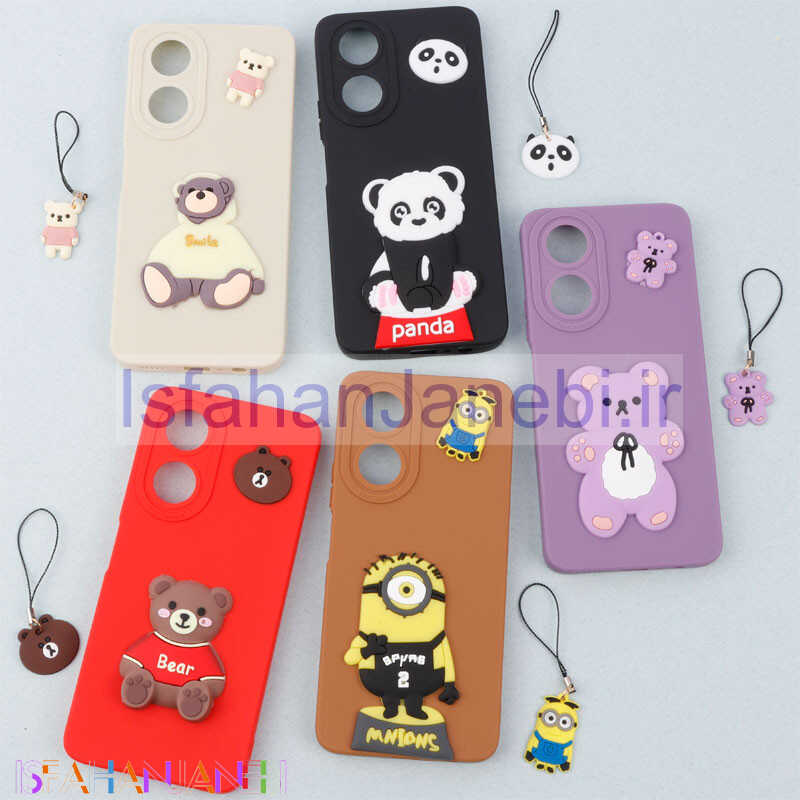 اصفهان جانبی-قاب عروسکی برجسته محافظ لنزدار Honor X7 + آویز