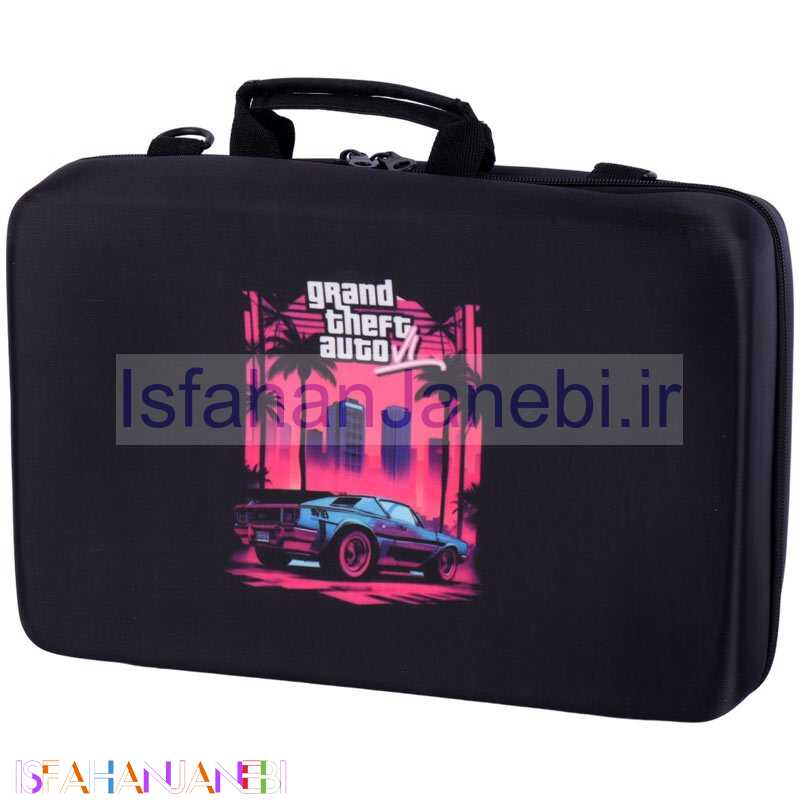 اصفهان جانبی-کیف کنسول بازی PS5 Slim طرح GTA VI کد 4