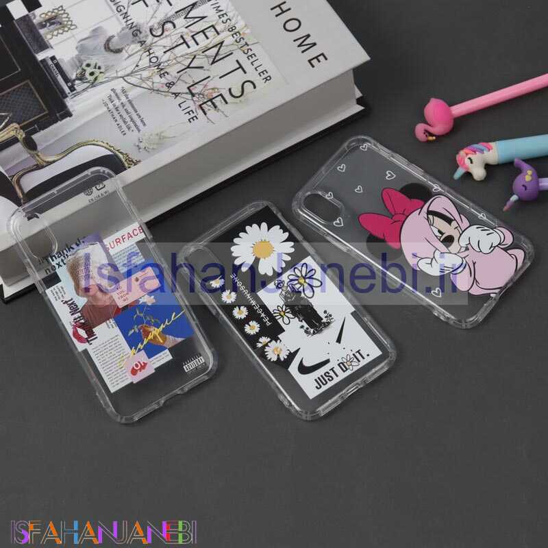 اصفهان جانبی-قاب ژله ای بی رنگ طرحدار آیفون iPhone X/XS