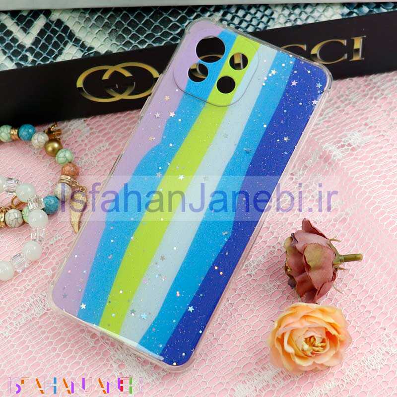 اصفهان جانبی-قاب محافظ لنزدار رنگین کمانی ستاره ای Xiaomi Mi 11 Lite