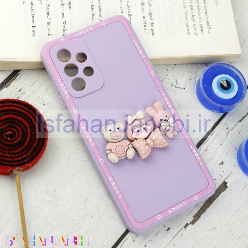 اصفهان جانبی-قاب سیلیکونی عروسکی محافظ لنزدار Samsung Galaxy A52 / A52s