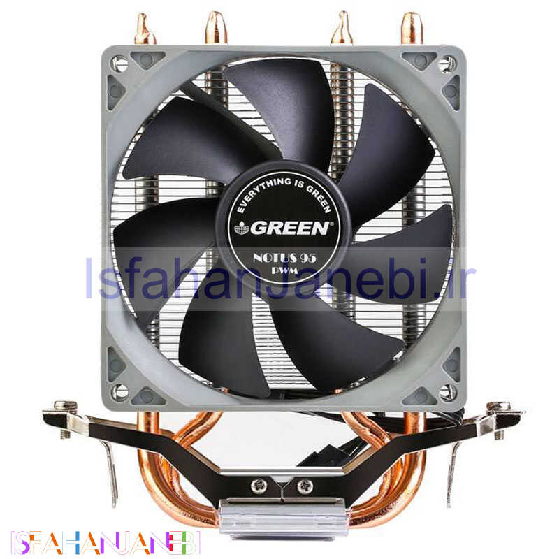 اصفهان جانبی-فن خنک کننده CPU گرین Green NOTUS 95-PWM