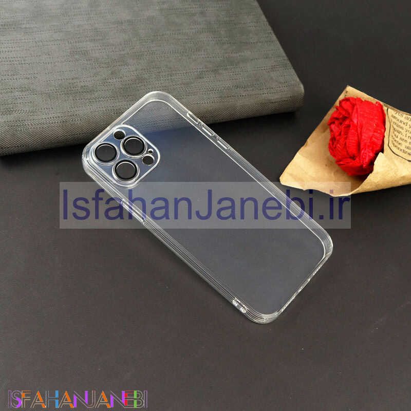 اصفهان جانبی-قاب ژله ای شفاف Q.Series محافظ لنزدار iPhone 13 Pro Max بی رنگ