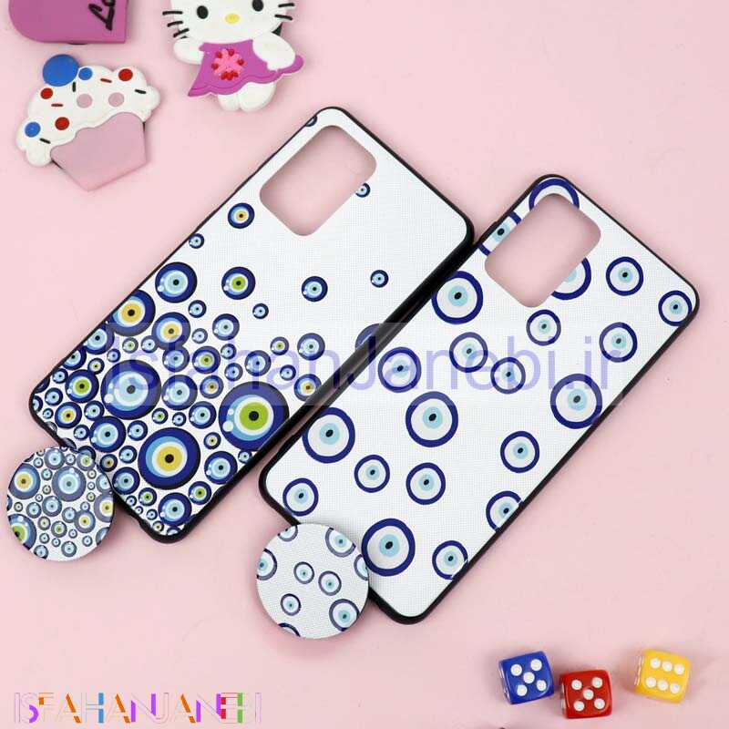 اصفهان جانبی-قاب فانتزی برجسته + پاپ سوکت طرح چشم و نظر سامسونگ A52 سری D