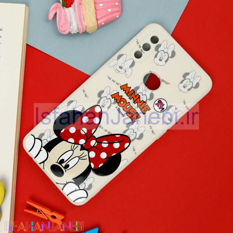 اصفهان جانبی-قاب سیلیکونی سفید محافظ لنزدار طرح میکی موس 1 سامسونگ A10s