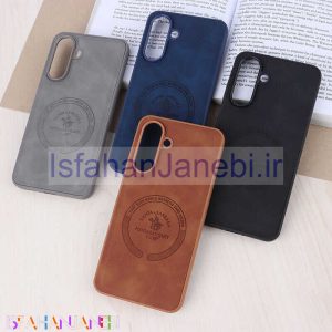 اصفهان جانبی-قاب چرمی Polo & Racquet Club سامسونگ Galaxy A56 طرح مگ سیف
