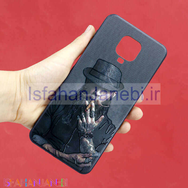 اصفهان جانبی-قاب طرحدار + پاپ سوکت Xiaomi Redmi Note 9 Pro کد9 سری B