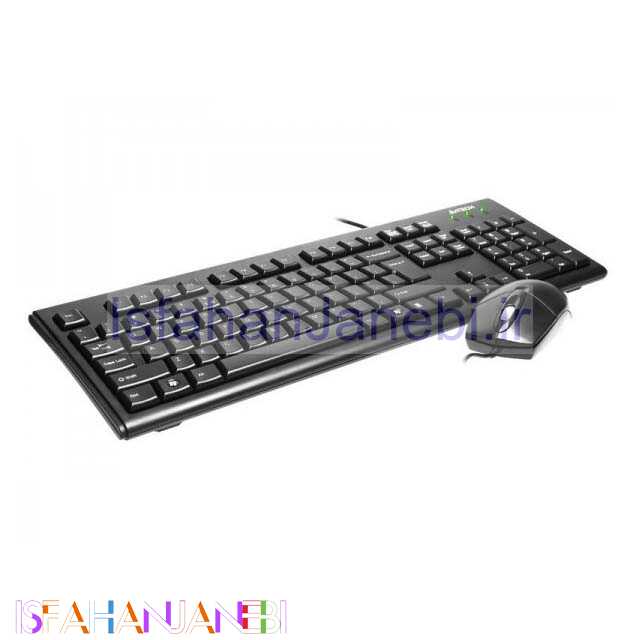 اصفهان جانبی-کیبورد و موس ای فورتک KR-8372 USB