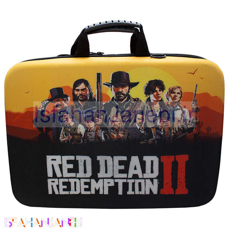 اصفهان جانبی-کیف کنسول بازی PS5 Slim طرح Red Dead Redemption 2 کد 8
