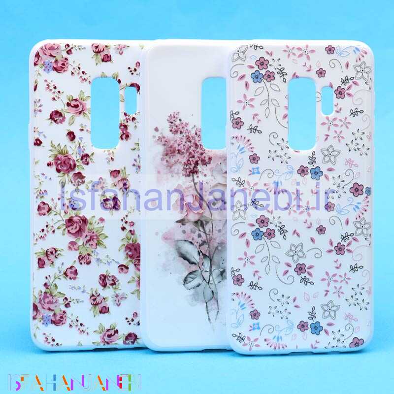 اصفهان جانبی-قاب فانتزی سفید طرح گل سامسونگ S9 Plus