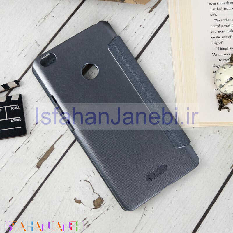 اصفهان جانبی-کیف اورجینال کلاسوری Sparkle نیلکین Xiaomi Mi Max مشکی