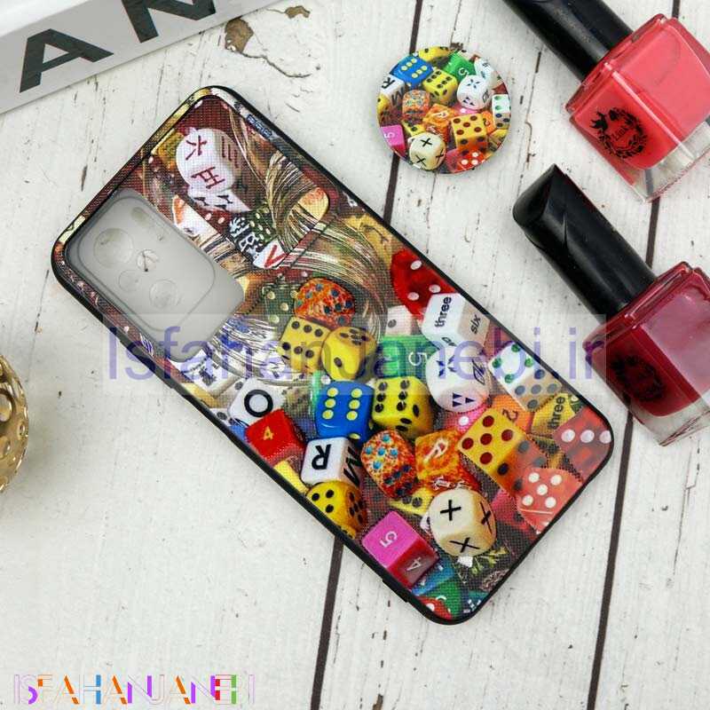 اصفهان جانبی-قاب طرحدار محافظ لنزدار کشویی + پاپ سوکت طرح تاس شیائومی Redmi Note 10 سری B