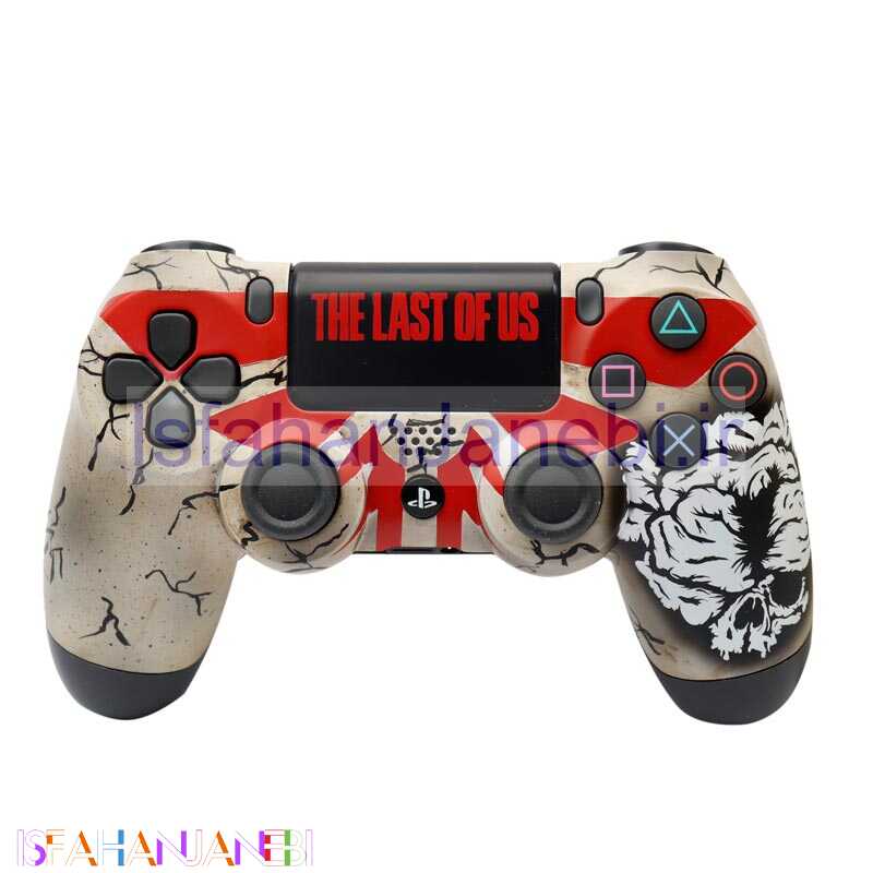 اصفهان جانبی-دسته بازی بی سیم SONY PlayStation 4 DualShock 4 High Copy طرح The Last OF Us 2 قرمز کد 2