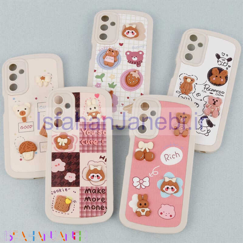 اصفهان جانبی-قاب طرحدار عروسکی برجسته محافظ لنزدار Samsung Galaxy A24 4G