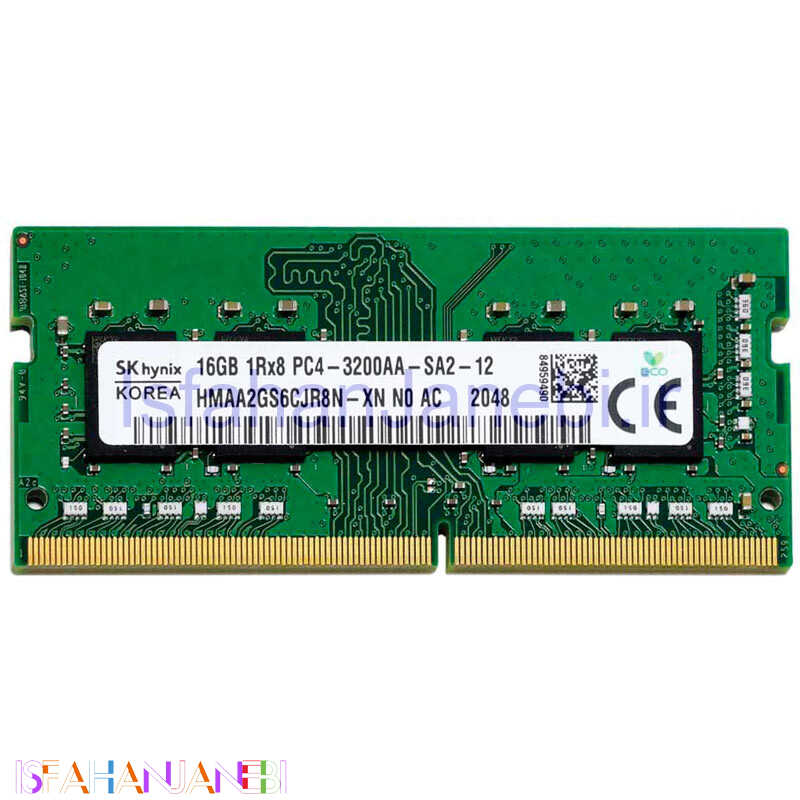 اصفهان جانبی-رم لپ تاپ SK Hynix HMAA2GS6CJR8N-XN DDR4 16GB 3200MHz CL22