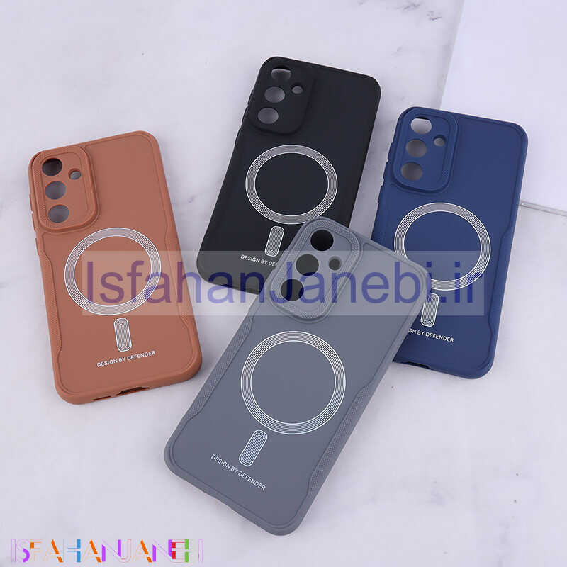 اصفهان جانبی-قاب ژله ای Design By Defender سامسونگ Galaxy A55 طرح مگ سیف محافظ لنزدار