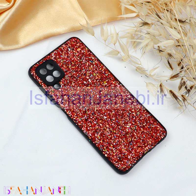 اصفهان جانبی-قاب چرم اکلیلی محافظ لنزدار Samsung A12