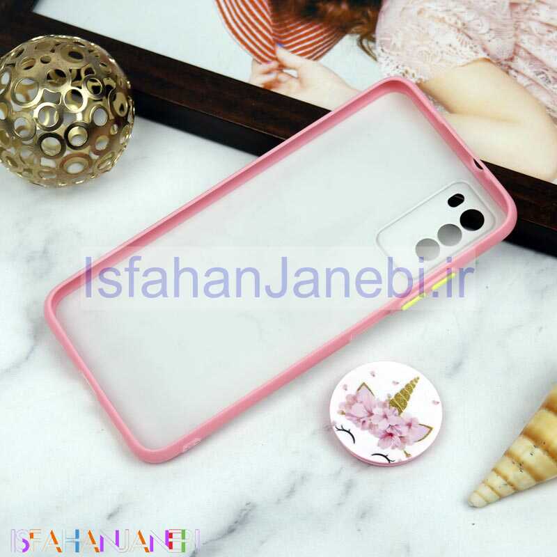 اصفهان جانبی-قاب PC محافظ لنز دار طرح یونیکورن + پاپ سوکت Xiaomi Poco M3