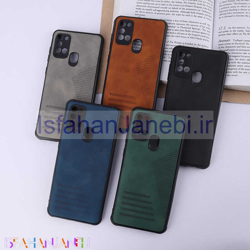 اصفهان جانبی-قاب چرمی Pro Camera سامسونگ Galaxy A21s محافظ لنزدار