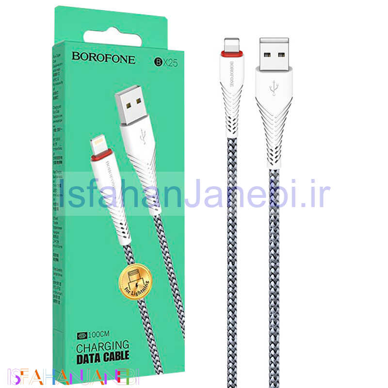 اصفهان جانبی-کابل آیفونی Borofone BX25 1m (گارانتی 6 ماهه)