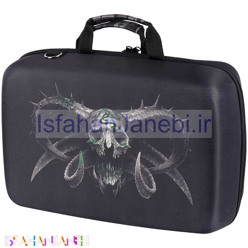 اصفهان جانبی-کیف کنسول بازی PS5 Slim طرح کله اسکلت شاخدار