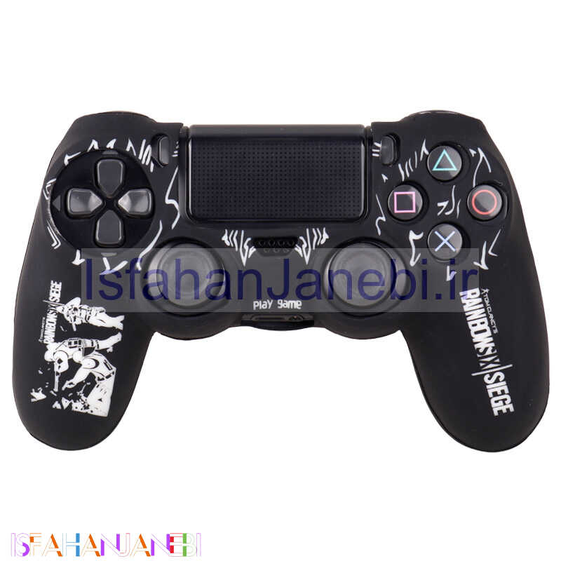 اصفهان جانبی-روکش دسته بازی PS4 طرح Rainbow 6 مشکی سفید کد 2
