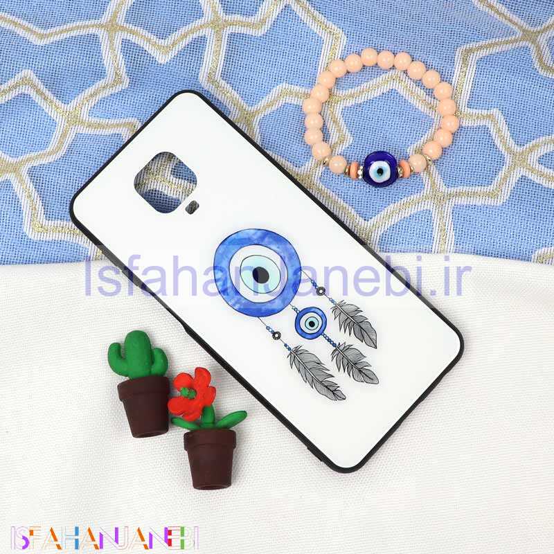 اصفهان جانبی-قاب پشت گلسی طرح چشم و نظر Xiaomi Redmi Note 9 Pro