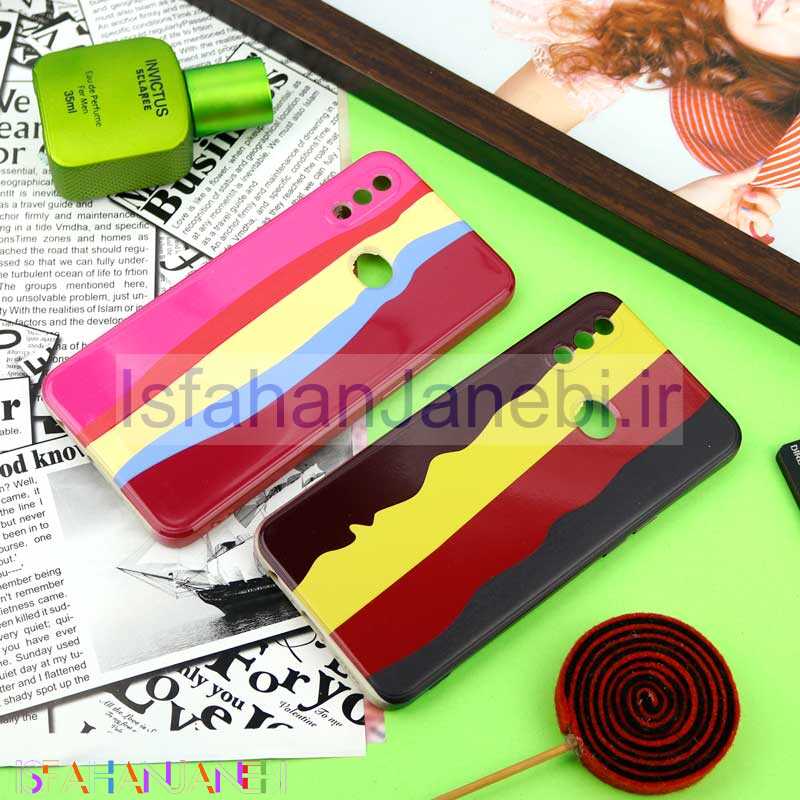 اصفهان جانبی-قاب سیلیکونی محافظ لنزدار طرح رنگین کمانی Samsung Galaxy A10s