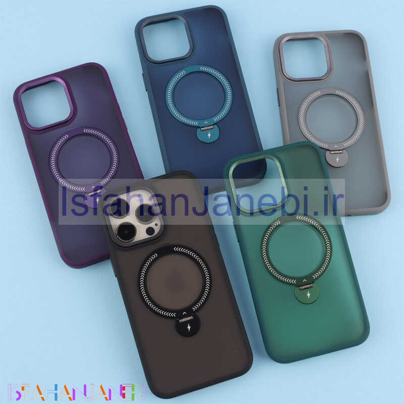 اصفهان جانبی-قاب PC مات مگ سیف استندشو آیفون iPhone 14 Pro Max