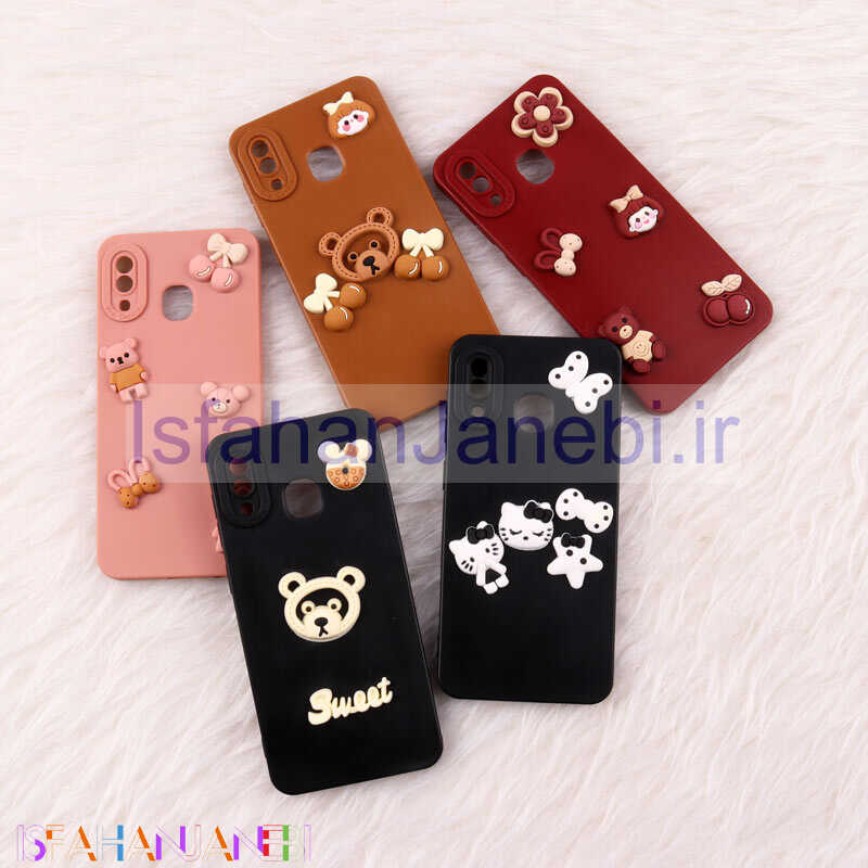 اصفهان جانبی-قاب فانتزی عروسکی Pro Camera محافظ لنزدار Samsung Galaxy A20