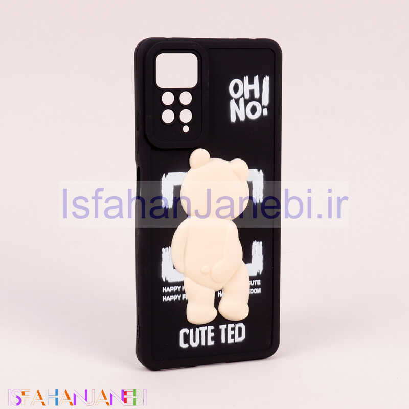 اصفهان جانبی-قاب سیلیکونی خرس TED محافظ لنزدار Xiaomi Redmi Note 11 Pro