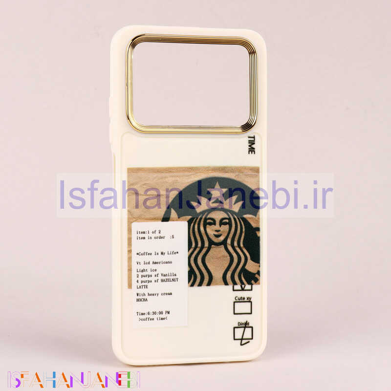 اصفهان جانبی-قاب طرحدار Starbucks دور لنز فلزی Xiaomi Poco M4 Pro