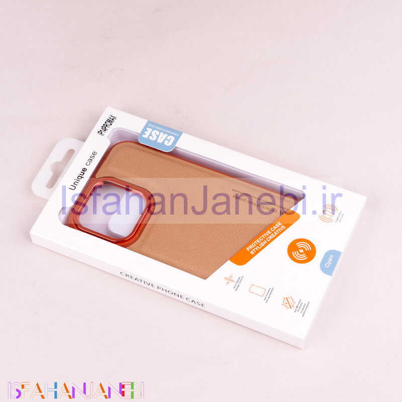 اصفهان جانبی-قاب چرمی Puloka متال ایرون iPhone 14 Pro Max