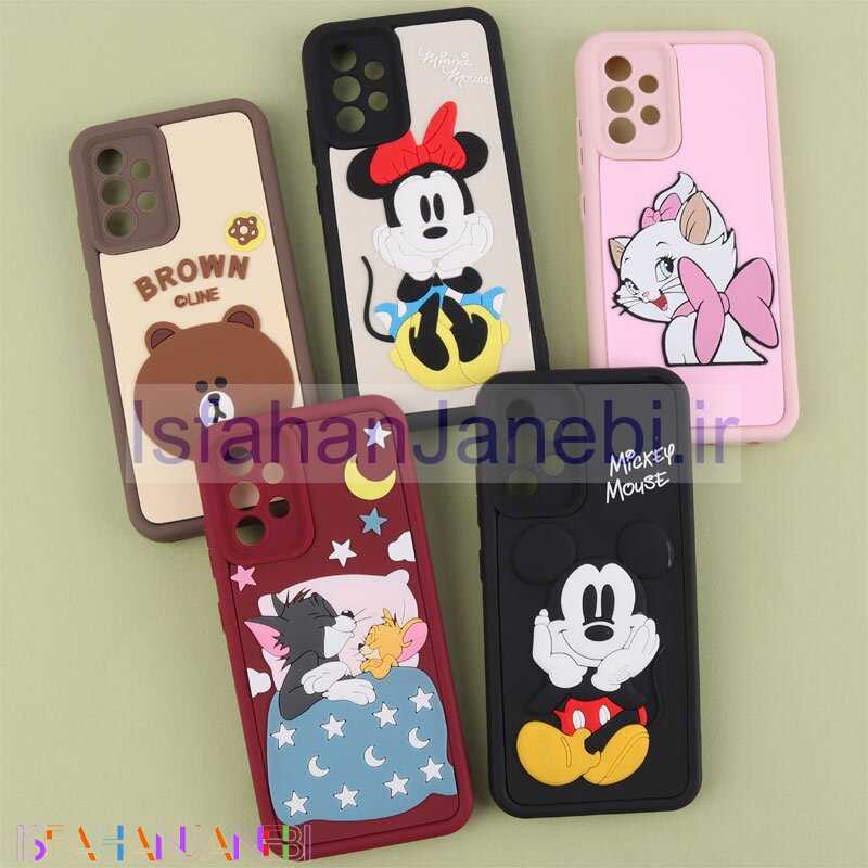 اصفهان جانبی-قاب سولید سامسونگ Galaxy A32 4G کارتونی برجسته محافظ لنزدار