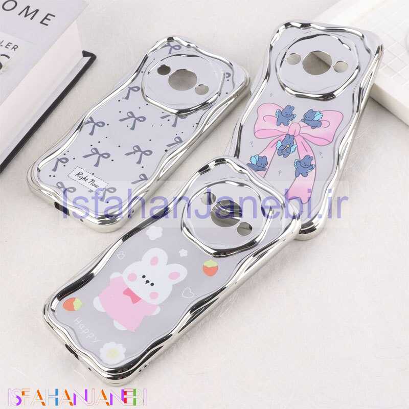 اصفهان جانبی-قاب آینه ای شیائومی Redmi A3 / A3X محافظ لنزدار براق طرح دار