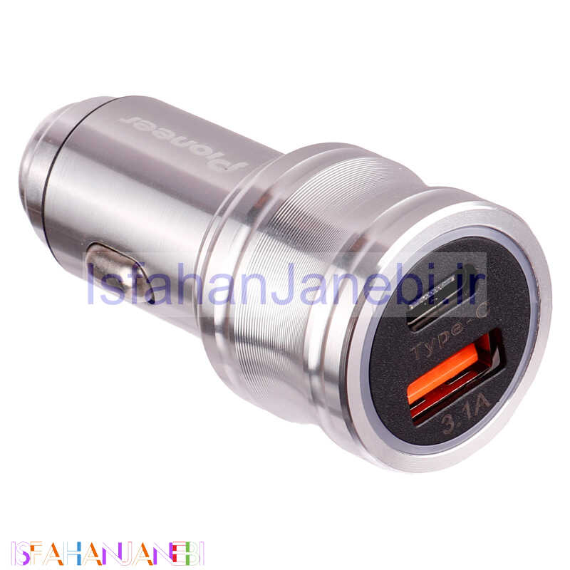 اصفهان جانبی-شارژر فندکی فست شارژ Pioneer Jet WKN-C208 3.1A QC3.0 PD 15.5W