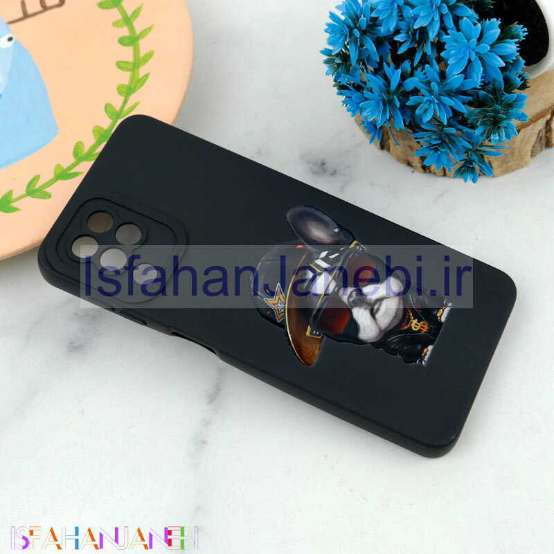 اصفهان جانبی-قاب سیلیکونی طرحدار محافظ لنزدار Samsung Galaxy A22 4G