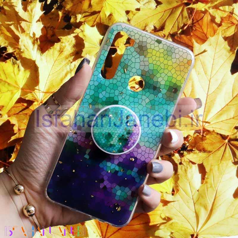 اصفهان جانبی-قاب رنگین کمانی پاپ سوکت دار خرچنگی کد9 شیائومی Redmi Note 8
