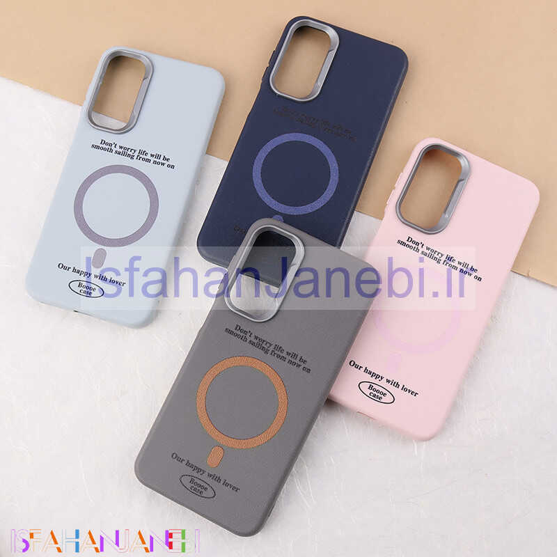 اصفهان جانبی-قاب چرمی سامسونگ Galaxy A16 4G / A16 5G طرح مگ سیف