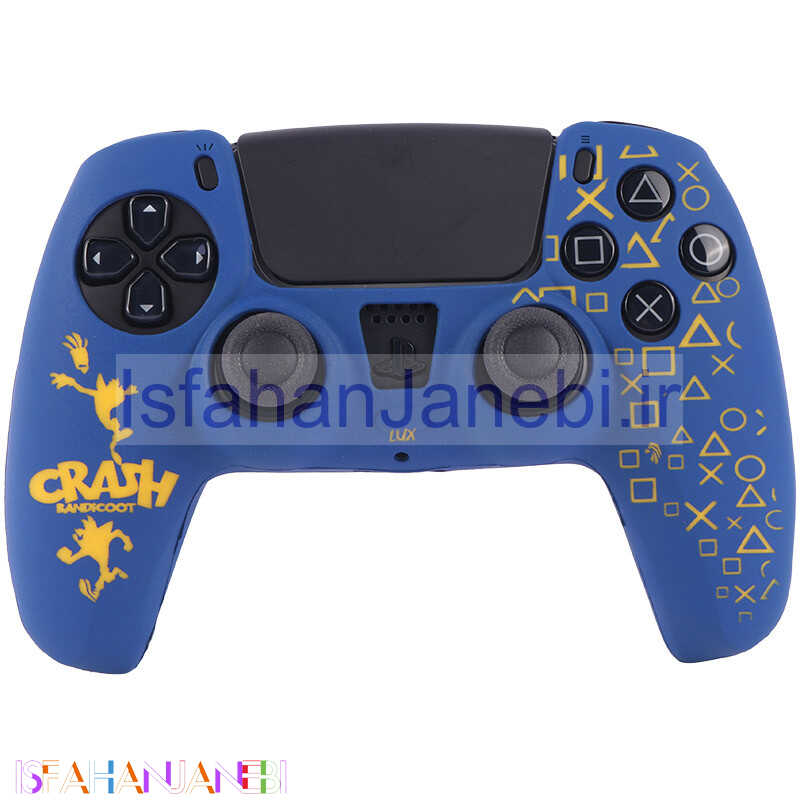 اصفهان جانبی-روکش دسته بازی PS5 طرح Crash زمینه آبی زرد