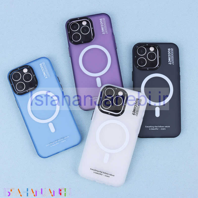 اصفهان جانبی-قاب مگ سیف اصلی Succinct M.O آیفون iPhone 15 Pro Max پشت مات