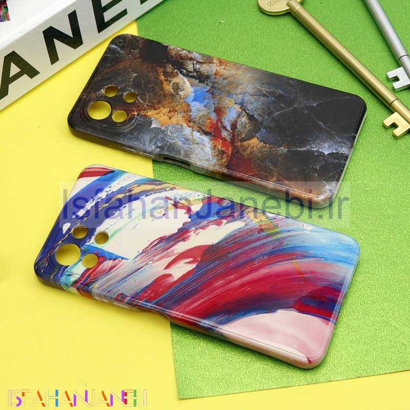 اصفهان جانبی-قاب سیلیکونی محافظ لنزدار طرح آبرنگی Xiaomi Mi 11 Lite