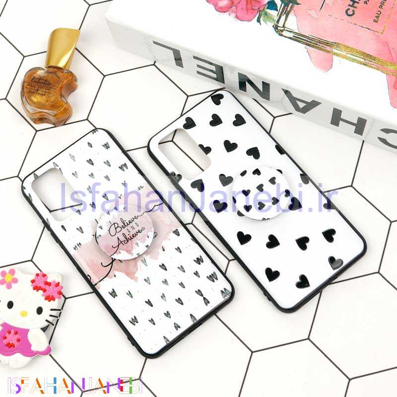 اصفهان جانبی-قاب فانتزی برجسته + پاپ سوکت طرح قلب شیائومی Poco M3 سری D