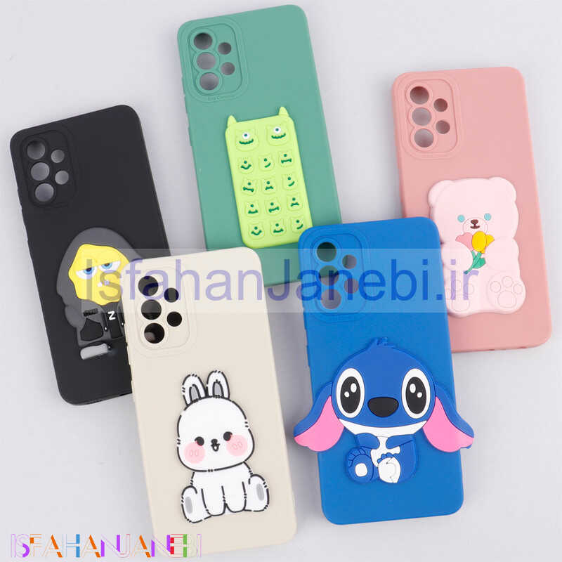 اصفهان جانبی-قاب سیلیکونی عروسکی برجسته محافظ لنزدار Samsung Galaxy A32 4G