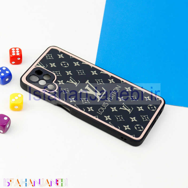 اصفهان جانبی-قاب محافظ لنزدار پشت گلسی طرحدار Samsung Galaxy A12 سری A