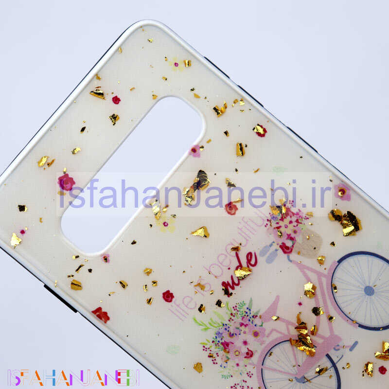 اصفهان جانبی-قاب ماربل فانتزی طلایی Samsung S10 کد7