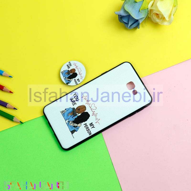 اصفهان جانبی-قاب فانتزی برجسته + پاپ سوکت طرح Friends سامسونگ J7 Prime سری D